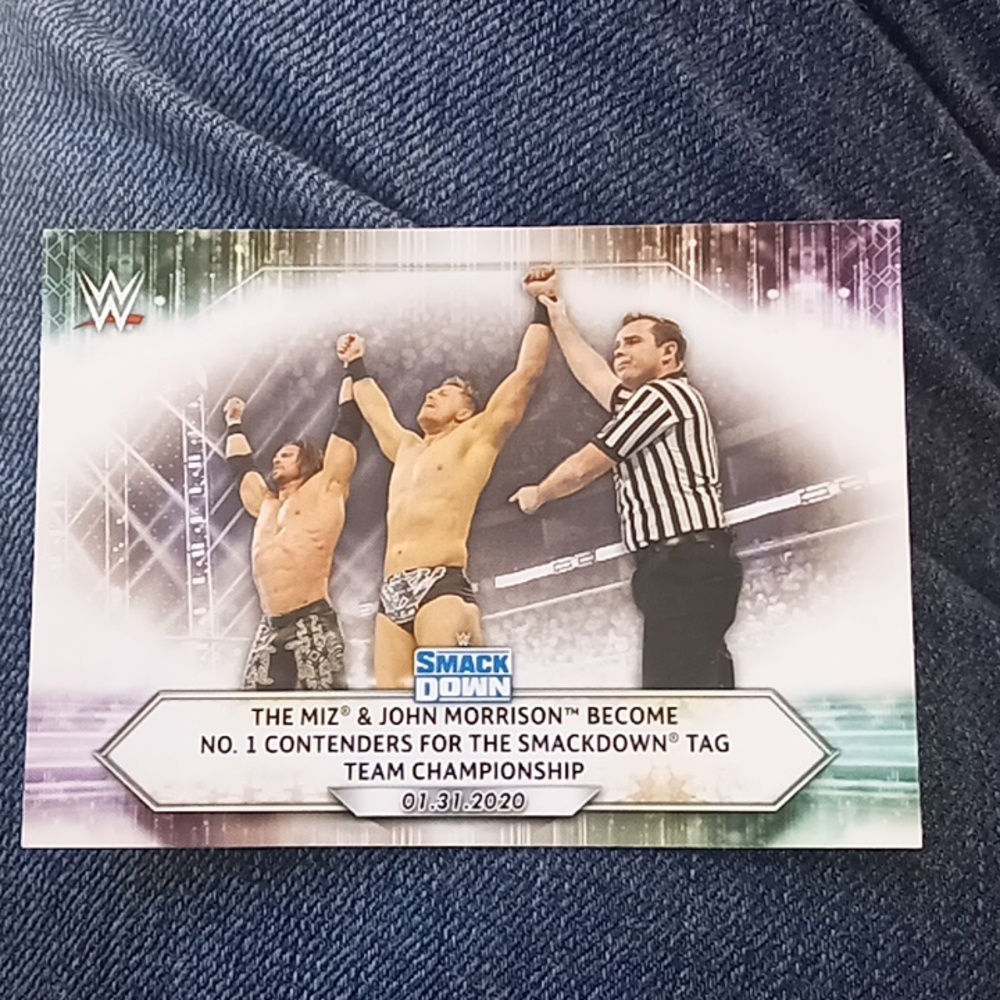 21' TOPPS WWE THE MIZ & JOHN MORRISON